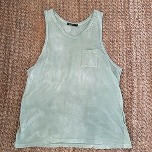 t alexander wang tank top in tie dye green large